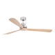 Ventilador de techo nÃ­quel mate/pino con motor DC LANTAU-G 33504DC - FARO ILUMINACION
