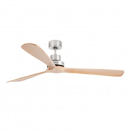 Ventilador de techo nÃ­quel mate/pino con motor DC LANTAU-G 33504DC - FARO ILUMINACION