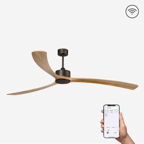 Ventilador de techo marron SMART KAUAI 34200WPA - FARO ILUMINACION