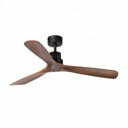 Ventilador de techo negro mate con motor DC LANTAU 33516DC - FARO ILUMINACION