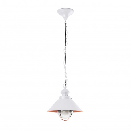 NaUTICA-P Lampara colgante blanco y cobre 71106 - FARO ILUMINACION
