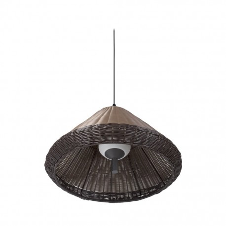 SAIGON Lampara colgante gris/marron W70 cone cap 71579C-07 - FARO ILUMINACION