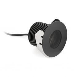 GRUND LED Lampara negra empotrable inox 13W 70732 - FARO ILUMINACION
