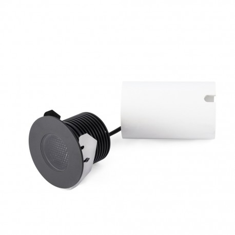 GRUND LED Lampara empotrable negro 7W 2700K 70736 - FARO ILUMINACION