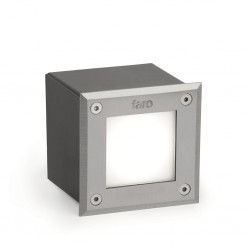 LED-18 Lampara empotrable cuadrado inox 3000K 71499N - FARO ILUMINACION