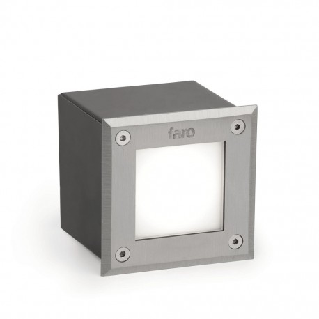 LED-18 Lampara empotrable cuadrado inox 3000K 71499N - FARO ILUMINACION