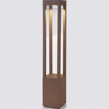 AGRA LED Lampara baliza marron oxido luz calida h.650mm 70754 - FARO ILUMINACION