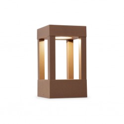 AGRA LED Lampara baliza marron oxido luz calida h.200mm 70756 - FARO ILUMINACION