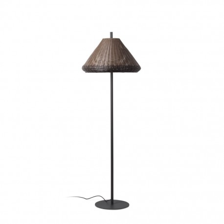 SAIGON Lampara de pie gris/marron 2M W70 71569-07 - FARO ILUMINACION