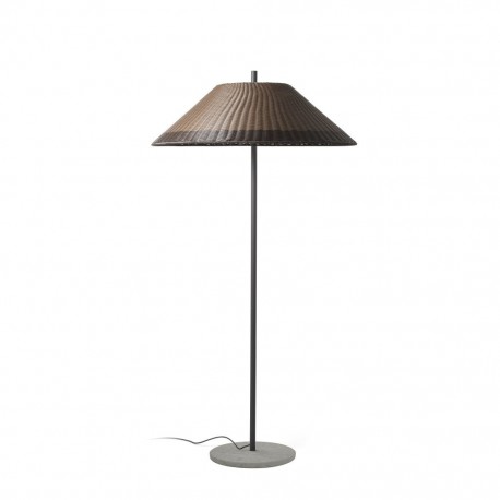 SAIGON Lampara de pie gris/marron 2M W100 71569-08 - FARO ILUMINACION