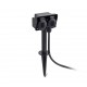 GARTEN-1 Lampara estaca negra dos tomas 73100 - FARO ILUMINACION