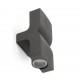 KLAMP Lampara aplique gris oscuro 2L 74408 - FARO ILUMINACION
