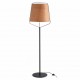 STOOD Lampara pie de salon negro y madera 29847 - FARO ILUMINACION
