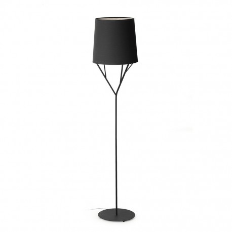 TREE Lampara de pie negro 1L E27 60W 29868 - FARO ILUMINACION
