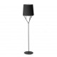 TREE Lampara de pie negro 1L E27 60W 29868 - FARO ILUMINACION