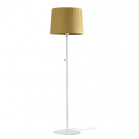 SAMBA Lampara de pie blanca/encintada verde 64312-43 - FARO ILUMINACION