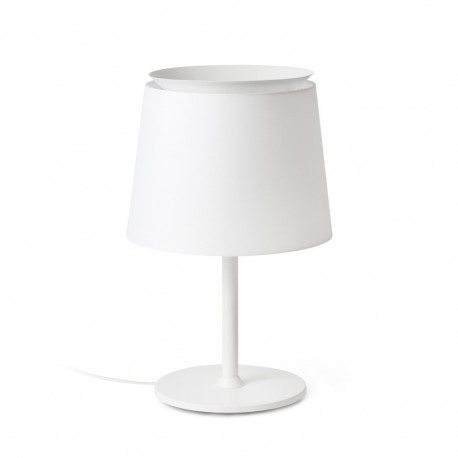 SAVOY Lampara sobremesa blanca/blanca 20304-82 - FARO ILUMINACION