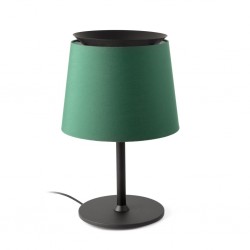 SAVOY Lampara sobremesa negra/verde 20305-84 - FARO ILUMINACION