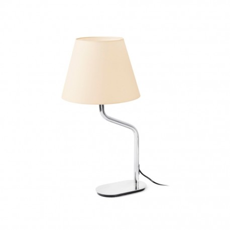 ETERNA Lampara sobremesa cromo/beige 24008-14 - FARO ILUMINACION