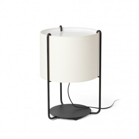 DRUM Lampara sobremesa negra/beige 24020-31 - FARO ILUMINACION