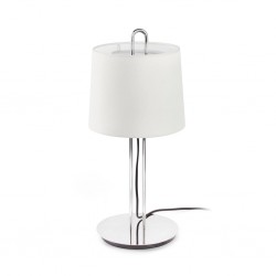 MONTREAL Lampara sobremesa cromo/blanca 24035-04 - FARO ILUMINACION