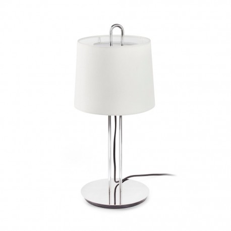 MONTREAL Lampara sobremesa cromo/blanca 24035-04 - FARO ILUMINACION