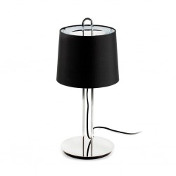 MONTREAL Lampara sobremesa cromo/negra 24035-06 - FARO ILUMINACION
