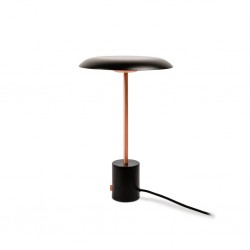 HOSHI LED Lampara sobremesa negro y cobre cepillado 28388 - FARO ILUMINACION