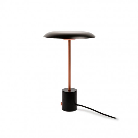 HOSHI LED Lampara sobremesa negro y cobre cepillado 28388 - FARO ILUMINACION