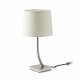 REM Lampara sobremesa niquel mate/blanca 29568 - FARO ILUMINACION