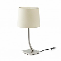 REM Lampara sobremesa niquel mate/beige 29684-05 - FARO ILUMINACION