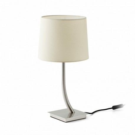 REM Lampara sobremesa niquel mate/beige 29684-05 - FARO ILUMINACION