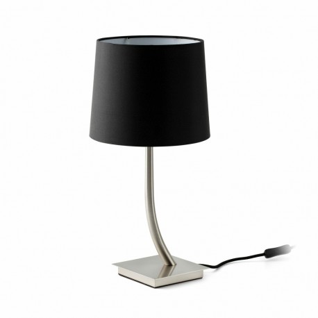 REM Lampara sobremesa niquel mate/negra 29684-06 - FARO ILUMINACION