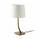 REM Lampara sobremesa bronce/blanca 29685-04 - FARO ILUMINACION