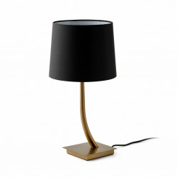 REM Lampara sobremesa bronce/negra 29685-06 - FARO ILUMINACION