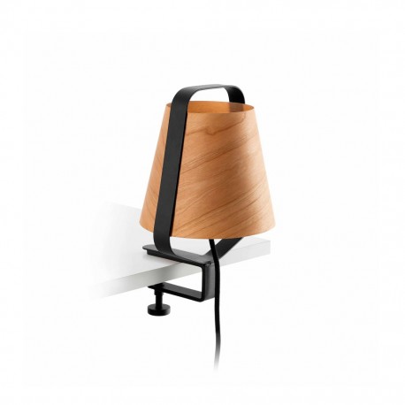 STOOD Lampara pinza negro y madera 29845 - FARO ILUMINACION