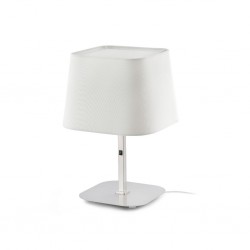SWEET Lampara sobremesa niquel y blanco 29937 - FARO ILUMINACION