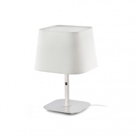 SWEET Lampara sobremesa niquel y blanco 29937 - FARO ILUMINACION