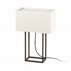 VESPER Lampara sobremesa marron y beige 29985 - FARO ILUMINACION