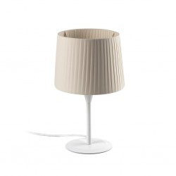 SAMBA Lampara sobremesa blanca/encintada beige 64310-38 - FARO ILUMINACION