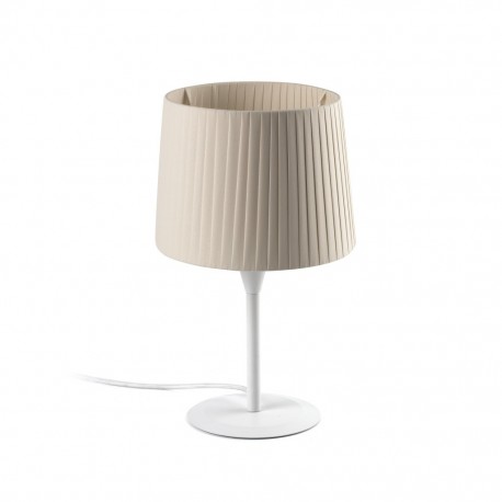 SAMBA Lampara sobremesa blanca/encintada beige 64310-38 - FARO ILUMINACION