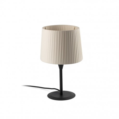 SAMBA Lampara mini sobremesa negra/encintada beige 64317-35 - FARO ILUMINACION