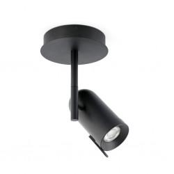 ORLEANS Lampara plafon negro 1L 43530 - FARO ILUMINACION