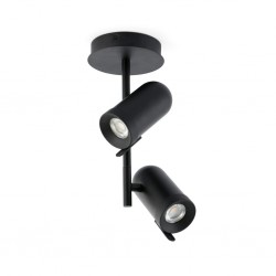 ORLEANS Lampara plafon negro 2L 43533 - FARO ILUMINACION