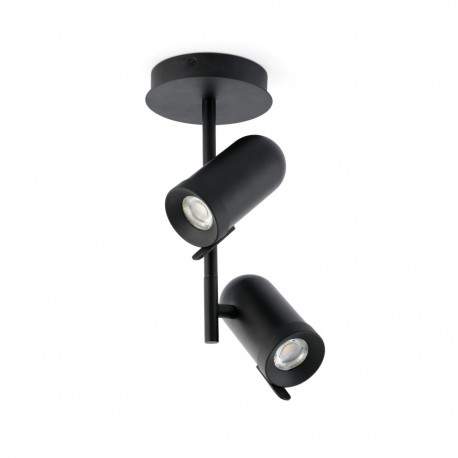 ORLEANS Lampara plafon negro 2L 43533 - FARO ILUMINACION