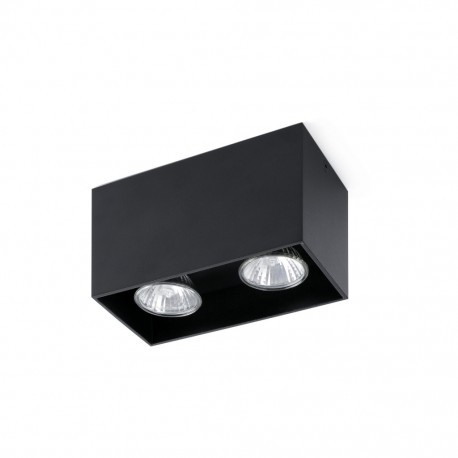 TECTO-2 Lampara plafon negra GU10 63273 - FARO ILUMINACION
