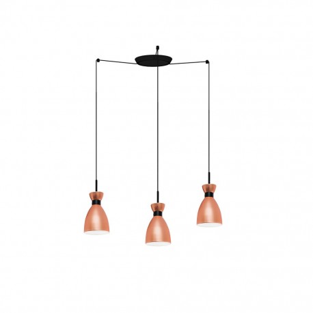RETRO Lampara colgante cobre 3L 20046-3L - FARO ILUMINACION