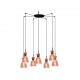 RETRO Lampara colgante cobre 7L 20046-7L - FARO ILUMINACION