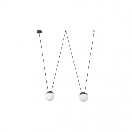 MINE SPACE Colgante gris 2L 28376-2L - FARO ILUMINACION