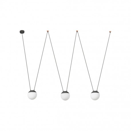 MINE SPACE Colgante gris 3L 28376-3L - FARO ILUMINACION